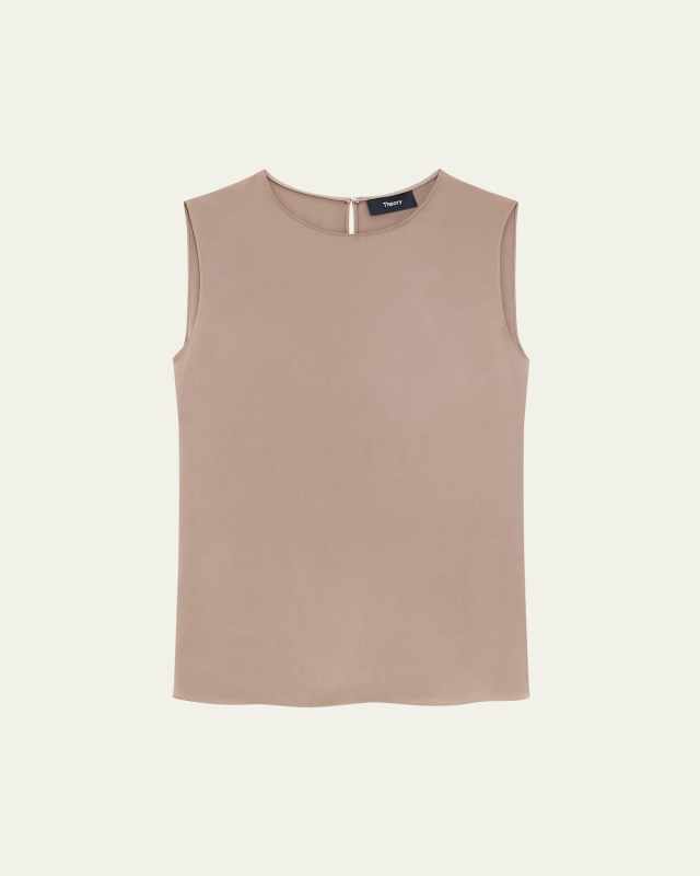 Silk Straight Shell Top